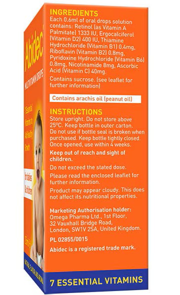 Abidec Multivitamin Drops 25ml